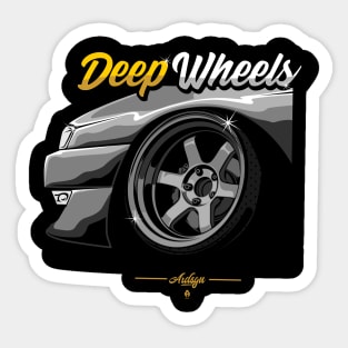 Deep wheels Sticker